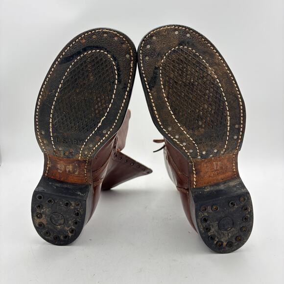 Vintage WWII 1942 Paratrooper Jump Boots International Shoe Co. 9 D